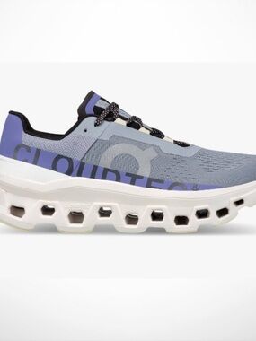 Women’s On Running Cloudmonster Sneakers Mist Blueberry Size 11 NO INSOLES